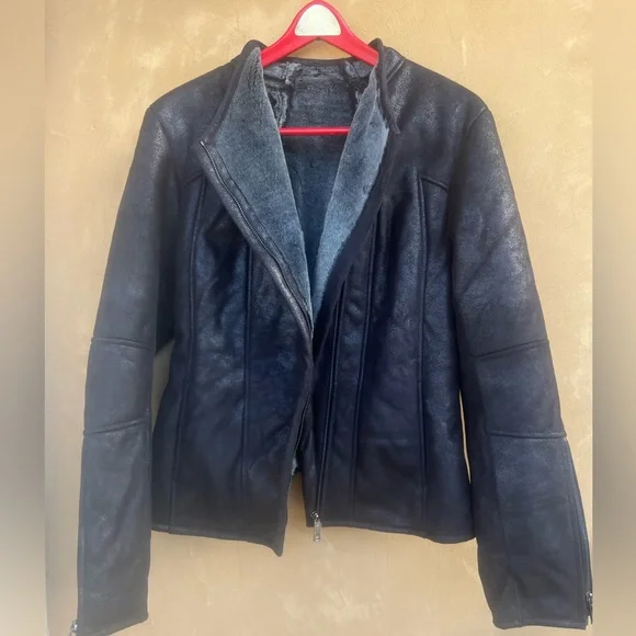 Cache Moto Dressy Faux Jacket size Large - Picture 3 of 13